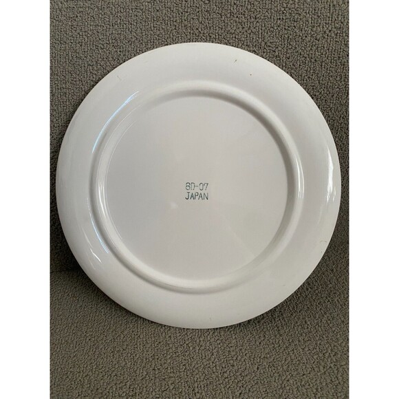 Vintage Bouquet Floral Ceramic Serving Plate Round Platter Japan 10 1/8" - Picture 4 of 9